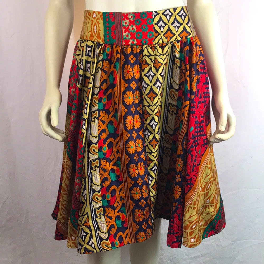 Viola from Anthropologie silk skirt, size 0/XS, measures 2/4, EUC